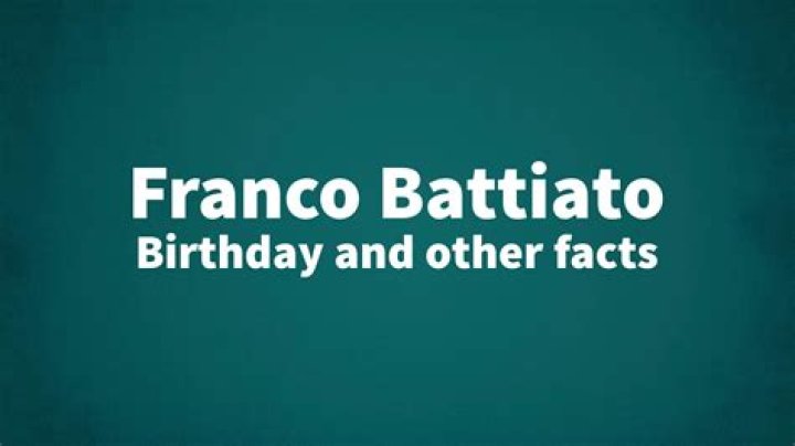 
Franco Battiato Age, Birthday, Wikipedia, Who, Nationality, Biography 